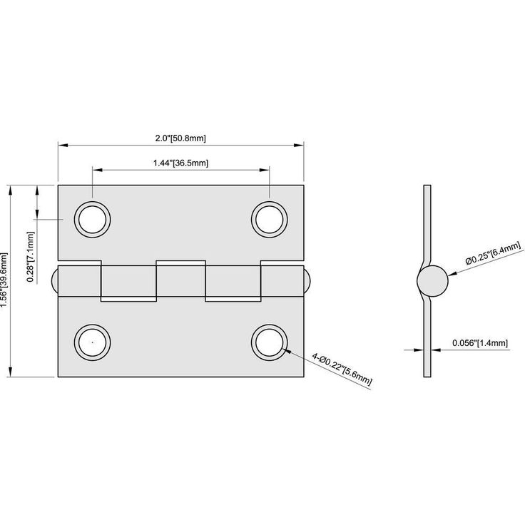 2 in. x 2 in. Satin Brass Narrow Utility Hinge Non-Removable Pin (2-Pack)