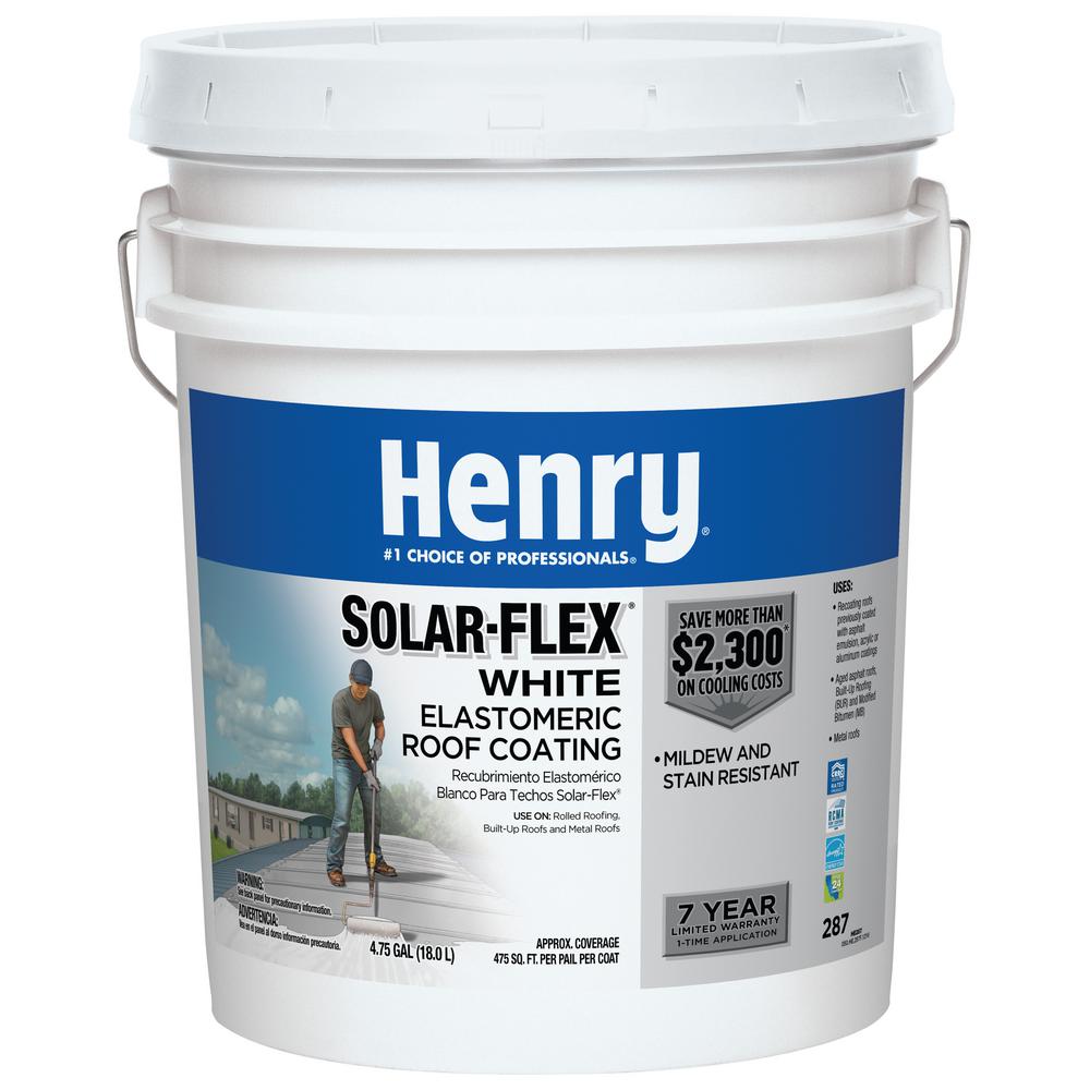 287¬†Solar-Flex White Acrylic¬†Reflective Elastomeric Roof Coating (16-Piece) - Super Arbor