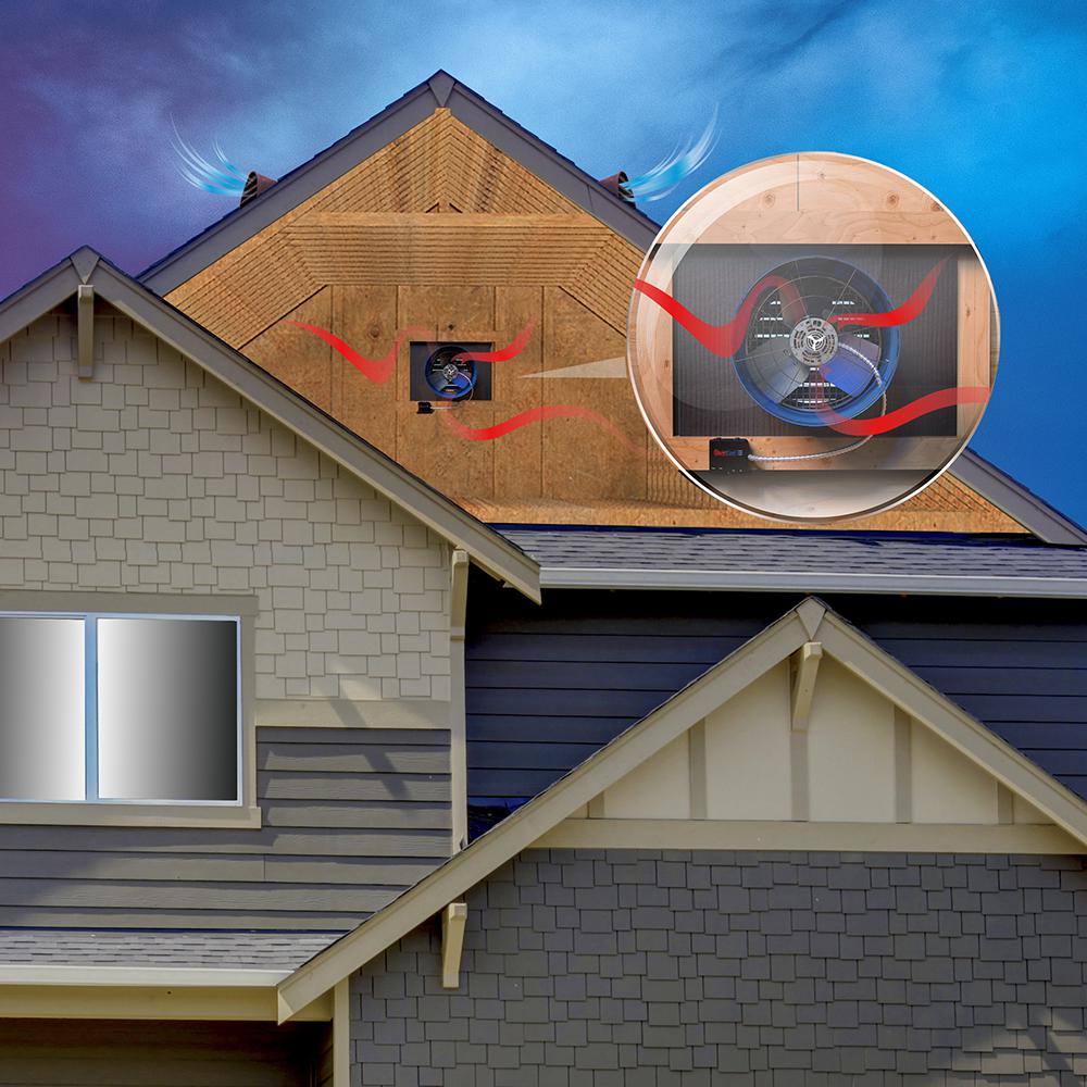 1945 CFM 2-Speed Gable Mount Attic Fan - Super Arbor