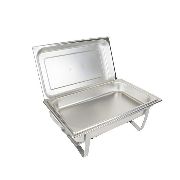 8 Qt. Stainless Steel Chafing Dish x 2-Chafer with 2-Full Size Pan and 2-Half Pans