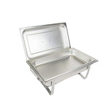 8 Qt. Stainless Steel Chafing Dish x 2-Chafer with 2-Full Size Pan and 2-Half Pans