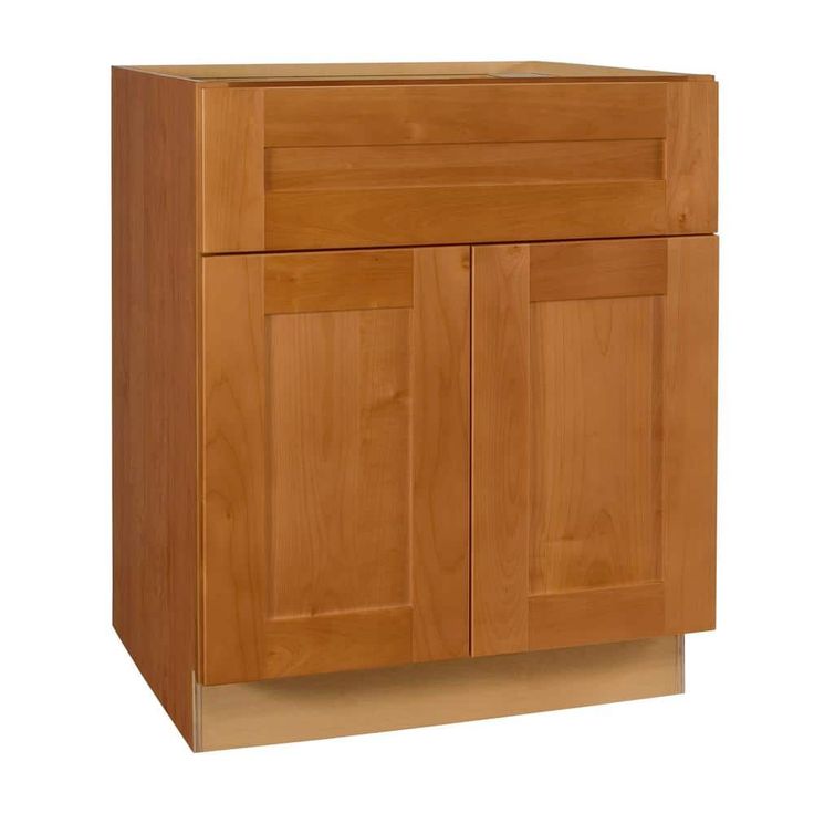 Home Decorators Collection Newport 24 in. W x 24 in. D x 34.5 in. H Assembled Plywood Sink Base Kitchen Cabinet in Cinnamon with Soft Close