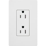 Claro 15 Amp Duplex Outlet, White - Super Arbor