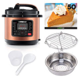 6 Qt. Copper Electric Pressure Cooker with Non-Stick Interior