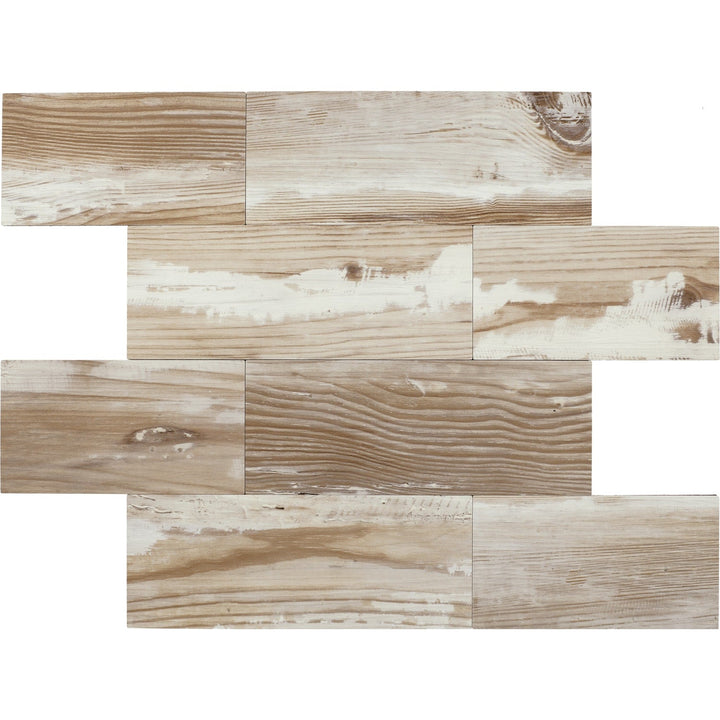 Daltile Smart Stick Antique Ash 10-in x 14-in Matte PVC Peel and stick Mosaic Wall Tile product image