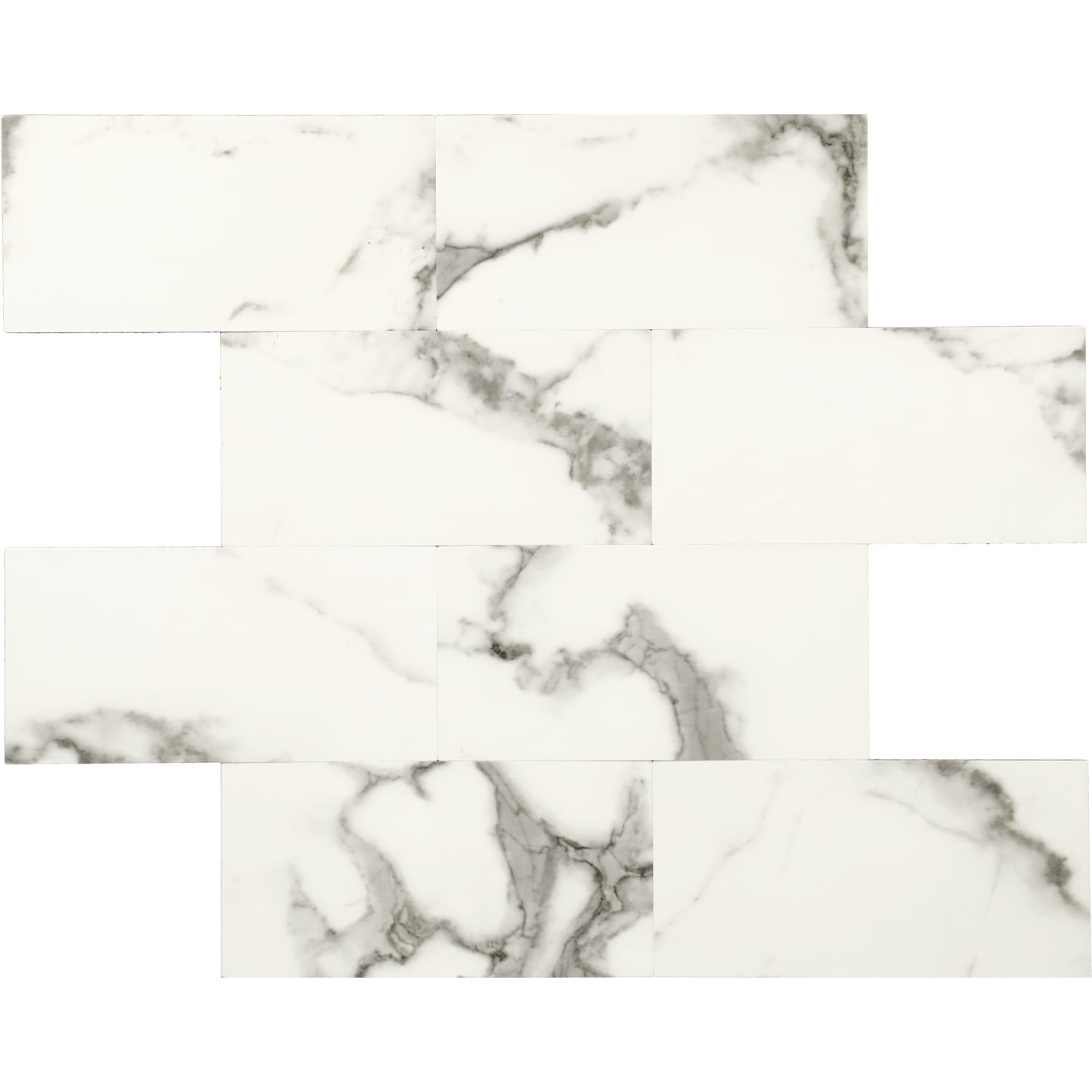 Daltile Smart Stick Marble Frost 12-in x 15-in Matte PVC Peel and stick Mosaic Wall Tile product image