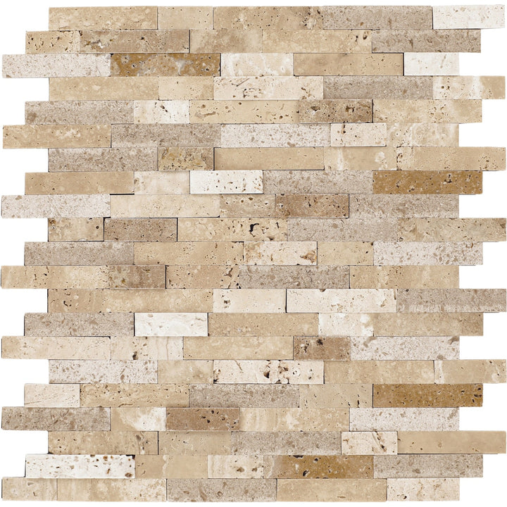 Daltile Smart Stick Brilliant Beige 11-in x 11-in Multi-finish PVC Peel and stick Mosaic Wall Tile product image