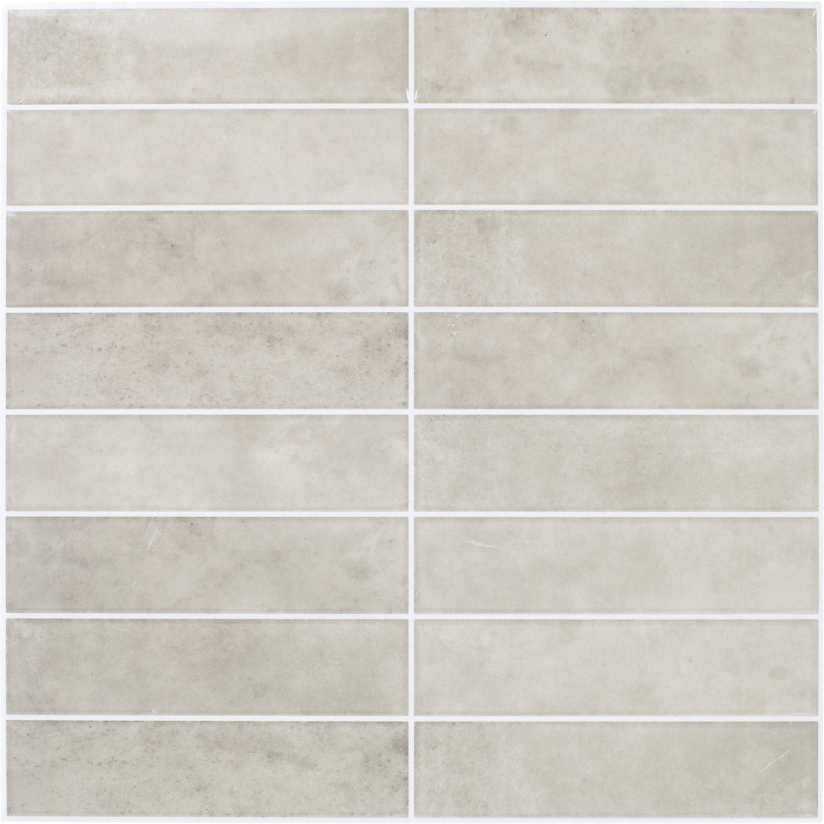 Daltile Smart Stick Warm Taupe 12-in x 12-in Glossy PVC Peel and stick Mosaic Wall Tile product image