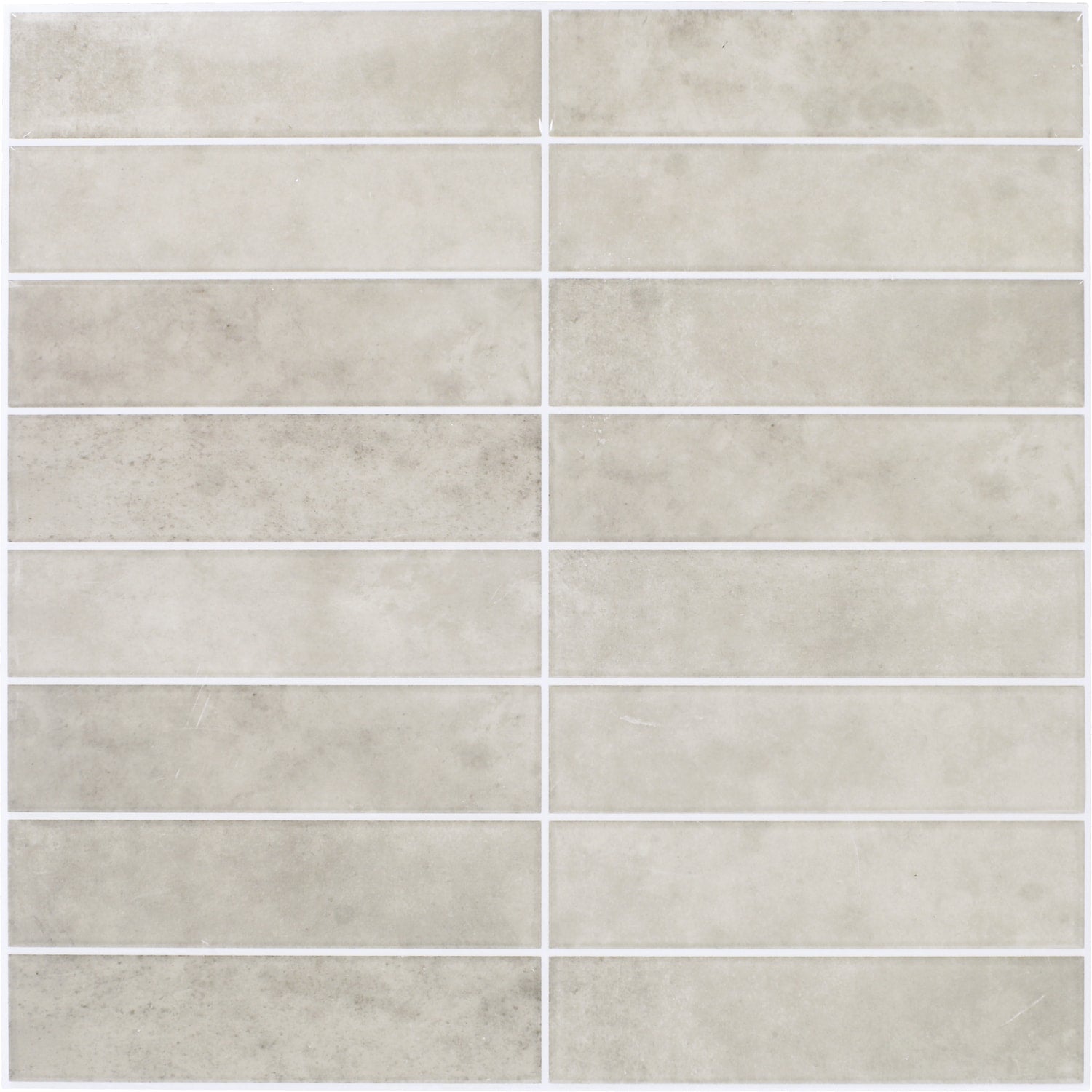 Daltile Smart Stick Warm Taupe 12-in x 12-in Glossy PVC Peel and stick Mosaic Wall Tile product image