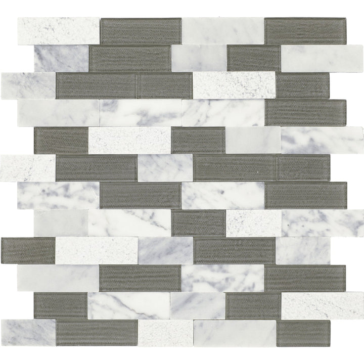 Daltile Smart Stick Galaxy Gray 12-in x 13-in Multi-finish PVC Peel and stick Mosaic Wall Tile product image