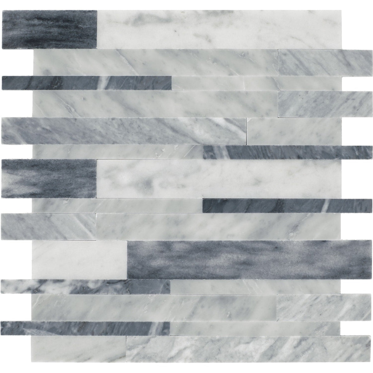 Daltile Smart Stick Titan Gray 11-in x 12-in Polished PVC Peel and stick Mosaic Wall Tile product image