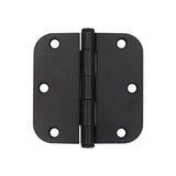 3-1/2 in. Chrome 5/8 in. Radius Security Door Hinges Value Pack (3-Pack)