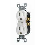 15 Amp Tamper-Resistant Duplex Outlet, White - Super Arbor