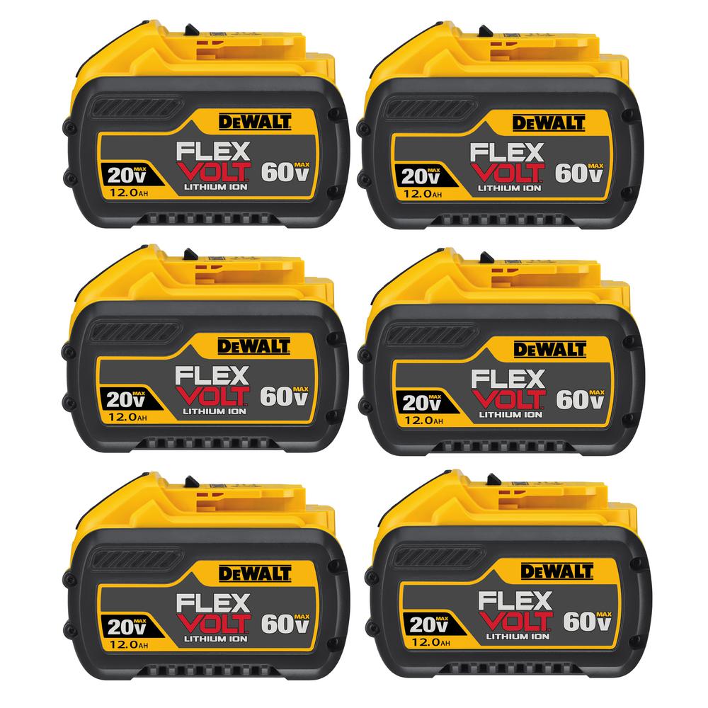 FLEXVOLT 20-Volt/60-Volt MAX Lithium-Ion 6.0Ah Battery Pack (4-Pack)