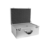15 in. Smooth Aluminum Tool Case with Foam in Silver - Super Arbor