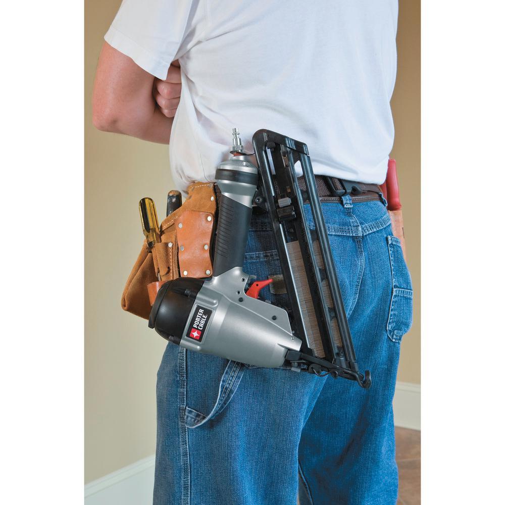 15-Gauge Pneumatic 2-1/2 in. Angled Nailer Kit - Super Arbor