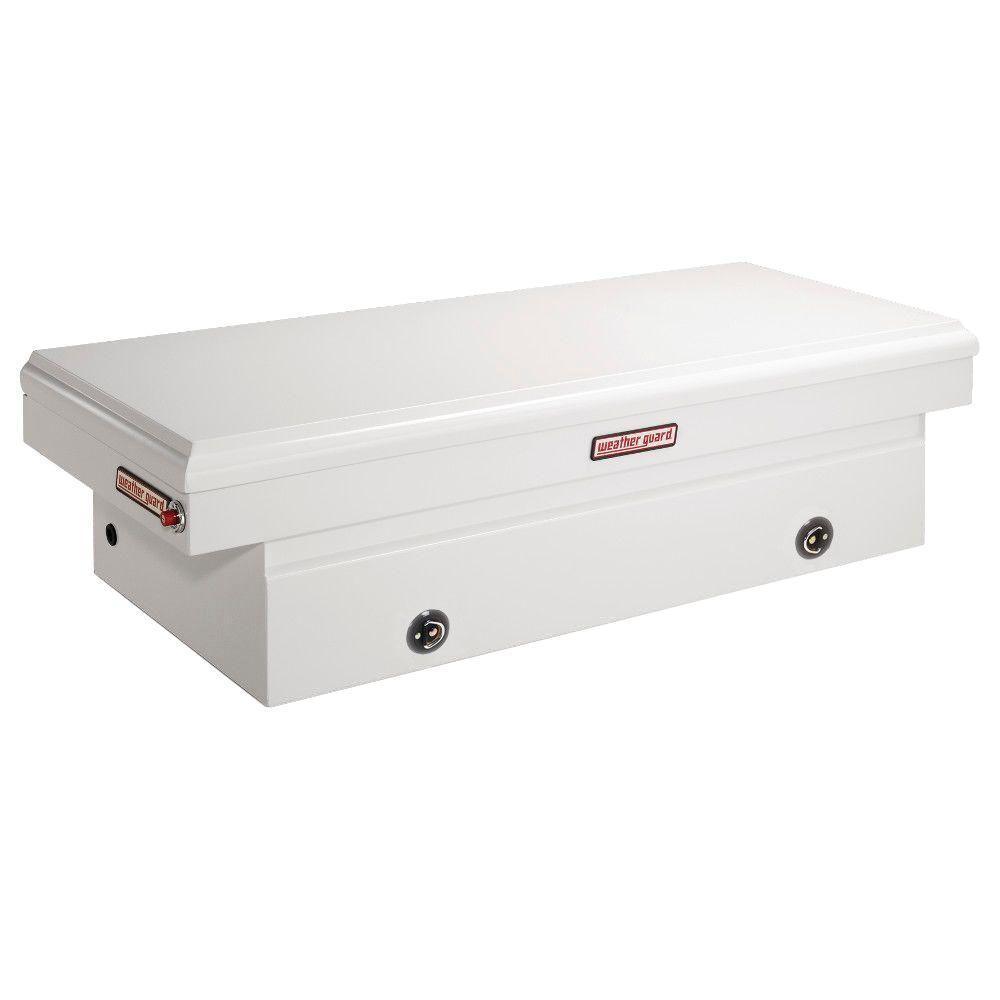 Weather Guard 71.5 in. Matte Black Steel Full Size Crossbed Truck Tool Box - Super Arbor
