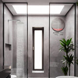 1-Spray Setting 8 in. Single Wall Mount Fixed Adjustable Shower Head in Chrome - Super Arbor