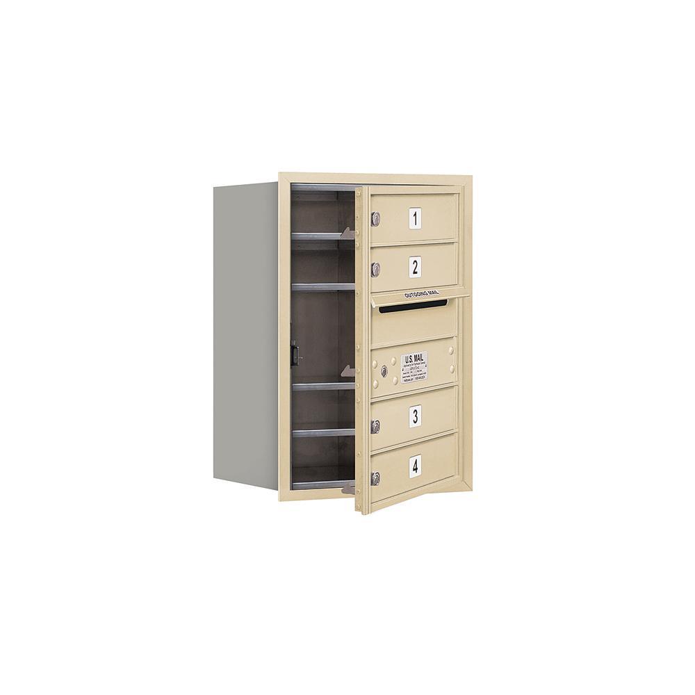 3700 Horizontal Series 4-Compartment Recessed Mount Mailbox - Super Arbor