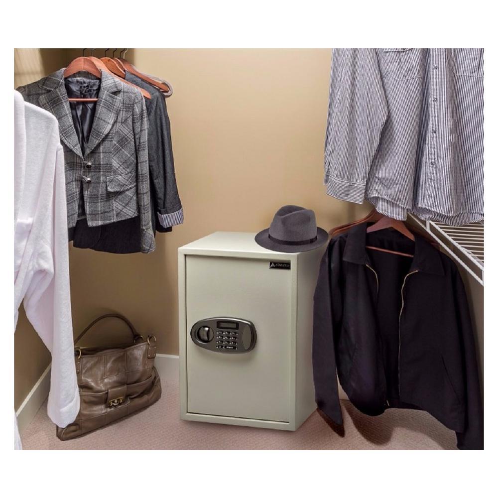 2.32 cu. ft. Steel Security Safe with Digital Lock, White - Super Arbor