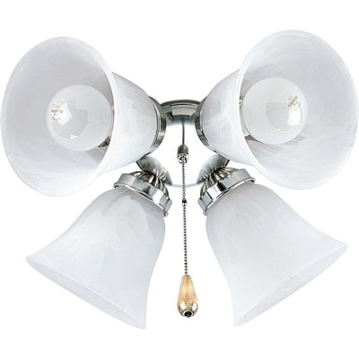 AirPro 4-Light Brushed Nickel Ceiling Fan Light - Super Arbor