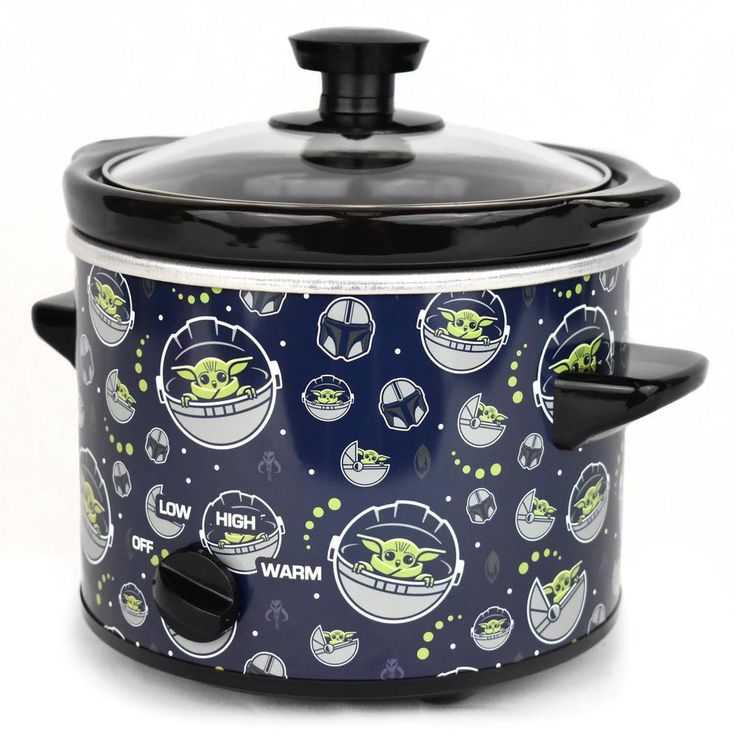 Star Wars The Mandalorian 2 Qt Navy Blue Slow Cooker