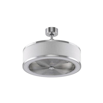 Fanimation Studio Collection RingAire 23-in Chrome LED Indoor Ceiling Fan with Light Kit and Remote (3-Blade)