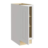 Home Decorators Collection Grayson 12 in. W x 24 in. D x 34.5 in. H Assembled Plywood Full Height Door Base Kitchen Cabinet in Pacific White LH