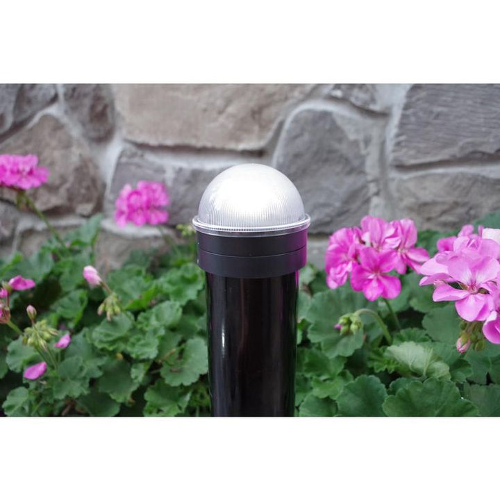 Black Chainlink Summit Solar Post Cap LED Post Cap (2-Pack)