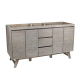 Avanity Coventry 60-in Natural Teak Double-Sink Bathroom Vanity Cabinet