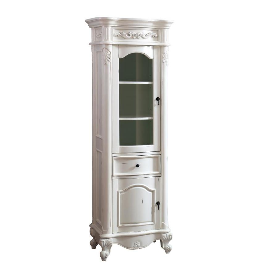 Avanity Provence 19.2-in W x 72-in H x 24-in D Antique Cherry Poplar Freestanding Linen Cabinet - Super Arbor
