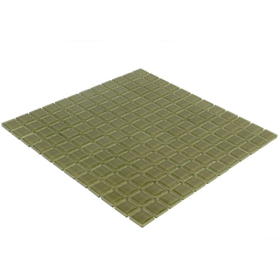 Elida Ceramica Ocean 12-in x 12-in Glossy Glass Uniform Squares Mosaic Wall Tile - Super Arbor