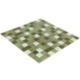 Elida Ceramica Ocean 12-in x 12-in Glossy Glass Uniform Squares Mosaic Wall Tile - Super Arbor