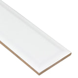 Boutique Ceramic Boutique White 3-in x 9-in Glazed Ceramic Subway Wall Tile