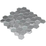 Elida Ceramica Skylight Hex 12-in x 12-in Glossy Glass Mosaic Wall Tile - Super Arbor