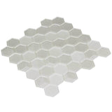 Elida Ceramica Skylight Hex 12-in x 12-in Glossy Glass Mosaic Wall Tile - Super Arbor