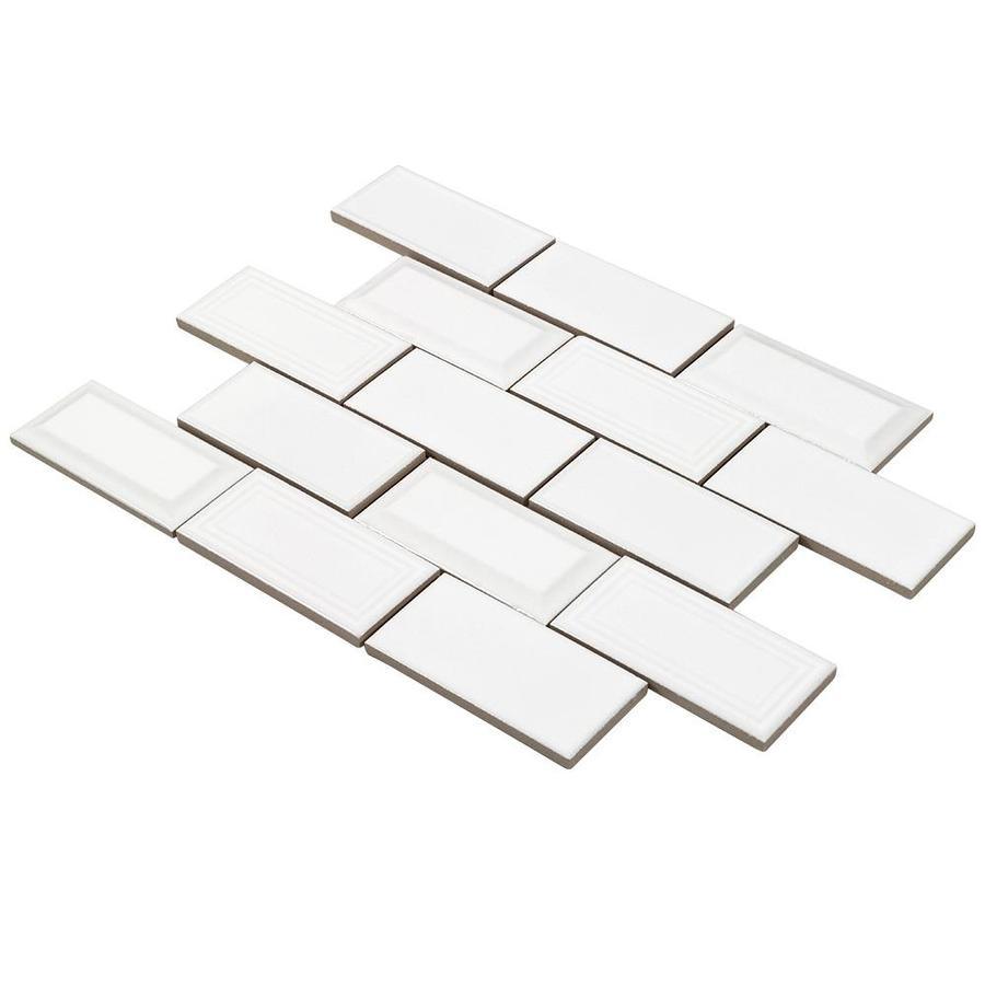 Boutique Ceramic Boutique Gray 11-in x 13-in Glazed Ceramic Brick Subway Wall Tile - Super Arbor