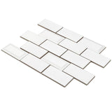 Boutique Ceramic Boutique Gray 11-in x 13-in Glazed Ceramic Brick Subway Wall Tile - Super Arbor