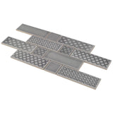 Boutique Ceramic Boutique White 9-in x 15-in Glazed Ceramic Brick Mosaic Wall Tile - Super Arbor
