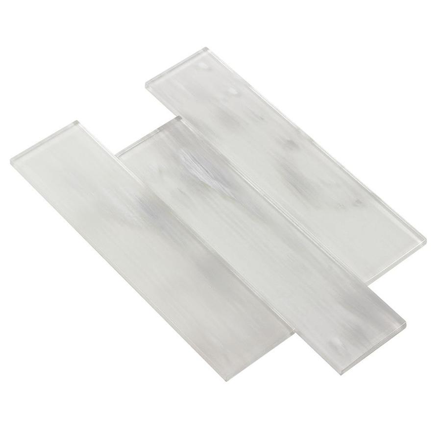 Elida Ceramica Blue 3-in x 12-in Glossy Glass Subway Wall Tile - Super Arbor