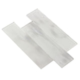 Elida Ceramica Blue 3-in x 12-in Glossy Glass Subway Wall Tile - Super Arbor