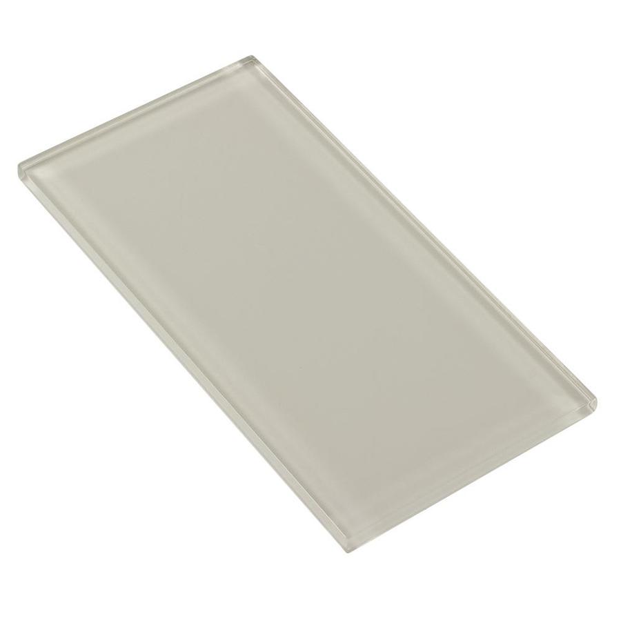 Elida Ceramica 2x6 Super White Mos Glass 12-in x 12-in Glossy Glass Brick Mosaic Wall Tile - Super Arbor