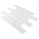 Elida Ceramica Gray 12-in x 12-in Glossy Glass Brick Subway Wall Tile - Super Arbor