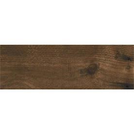 CERAMICAS TESANY Acadia brown Brown Matte 8-in x 24-in Ceramic Wood Look Floor Tile (Common: 8-in x 24-in; Actual: 8-in x 24.06-in) - Super Arbor