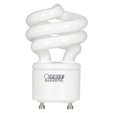 60-Watt Equivalent T3 Spiral Non-Dimmable GU24 Base Compact Fluorescent CFL Light Bulb, Daylight 5000K (2-Pack) - Super Arbor