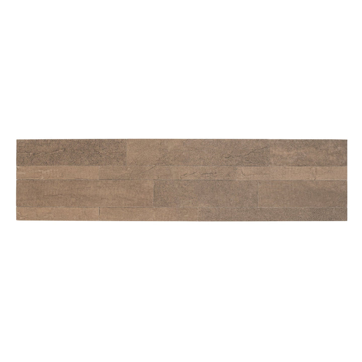 Achim Bolder Stone 6 in. x 24 in. Peel-and-Stick Vinyl Backsplash, Mocha – 6 Tiles/6 sq. ft.