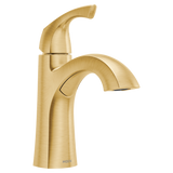 Moen Lindor Spot Resist Brushed Nickel 1-Handle Single-Hole/4-in Centerset WaterSense Bathroom Sink Faucet