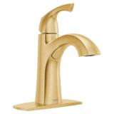 Moen Lindor Spot Resist Brushed Nickel 1-Handle Single-Hole/4-in Centerset WaterSense Bathroom Sink Faucet
