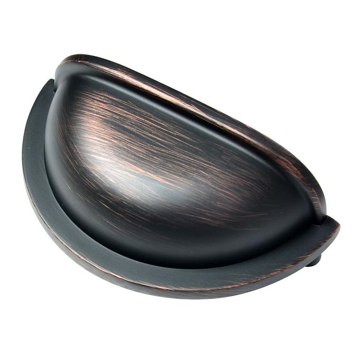 3 in. (76 mm) Center-to-Center Oil Rubbed Bronze Traditional Bin Cup Drawer Pull (10-Pack)