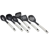 Nylon Set in Black, Kitchen Tools (Set of 6)